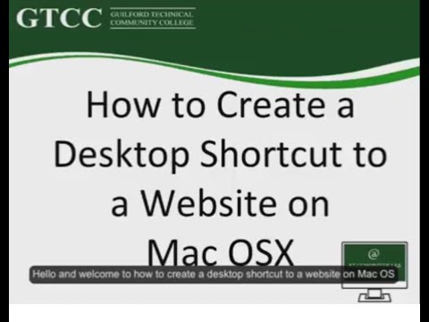 Create shortcuts to websites on a desktop for Mac