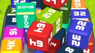 Merge Cube 2048 3D - ASMR Gameplay (Cubes Math, Level Up NumberBlocks Jelly Balls) Inka Kubes screenshot 4