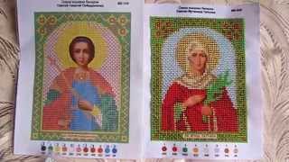 вышивка бисером, иконы.