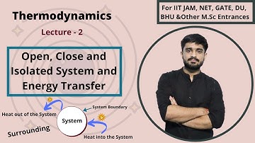 Open, Close and Isolated System and Energy Transfer || Thermodynamics || Lecture - 2 || Chemophilic