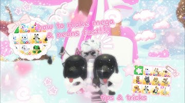 ૮꒰ ˶• ༝ •˶꒱ა ♡ How to make mega neons and neons fast in adopt me!! :D 🍡 [Adoptme]