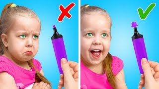 TEACH YOUR KID TO DRAW || Cool Art Hacks For Parents