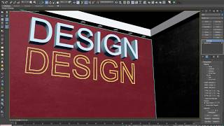اضاءة الكتابة فى الثرى دي ماكس - Glowing Text Effect Tutorial 3d max v ray