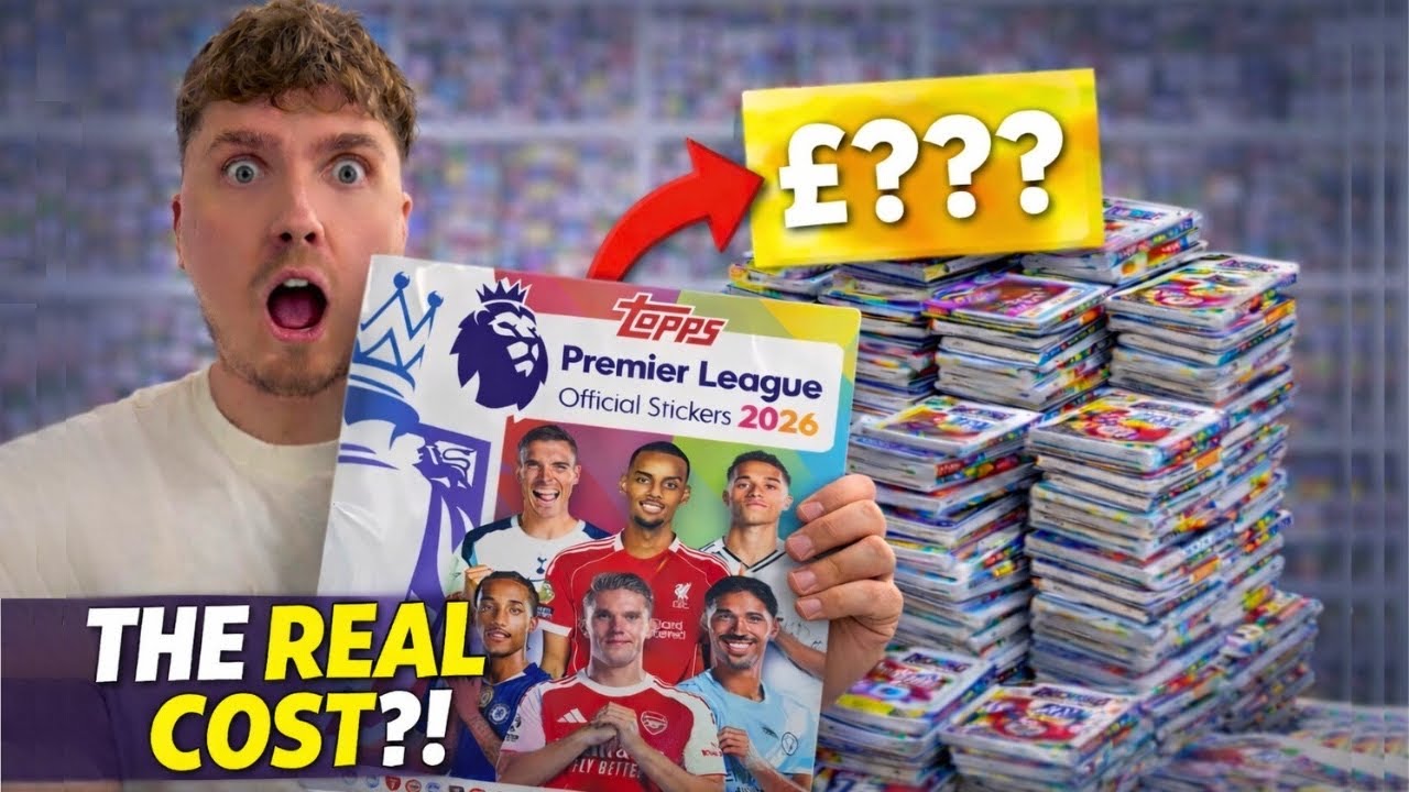 How much does it COST to COMPLETE the Topps Premier League 2026 sticker album?!