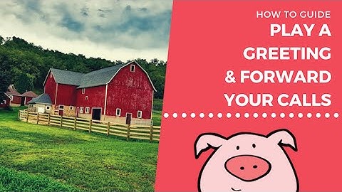 How to Guide: Play a Greeting & Forward Your Calls