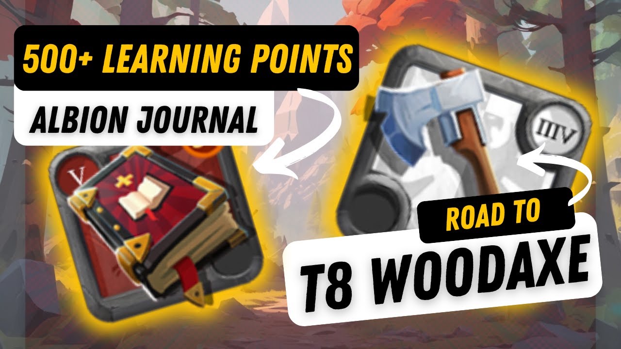 Need Learning Points? I Got 500+ from Albion Journals on My Way to T8 Woodaxe | Albion Online | #8