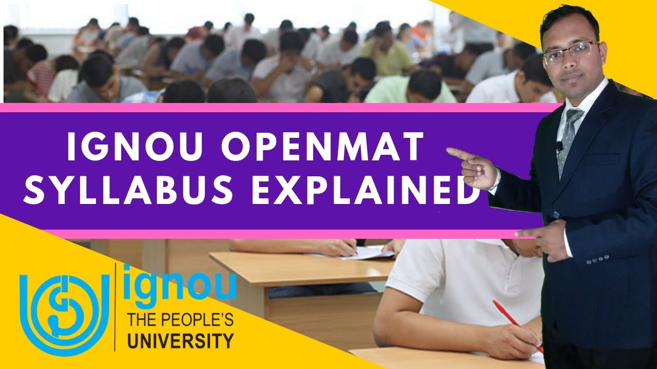 IGNOU OPENMAT detailed Syllabus || Studycoach