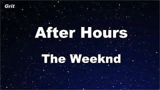 Karaoke♬ After Hours - The Weeknd 【No Guide Melody】 Instrumental Resimi