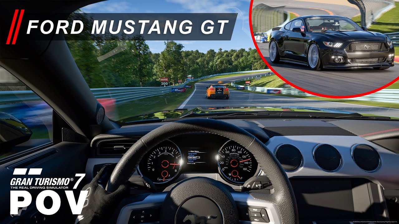 POV Ford Mustang GT on Watkins Glen Long Course | Gran Turismo 7 PS5 Gameplay