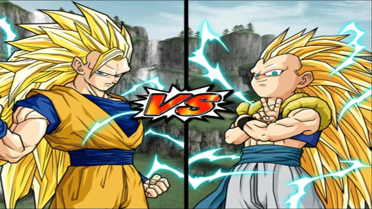 GOKU SUPER SAIYAJIN 3 VS GOTENKS SSJ3 | Dragon Ball Z Budokai Tenkaichi ...