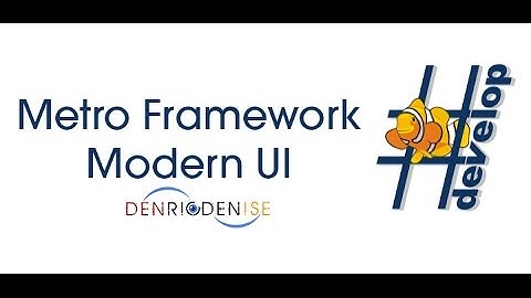 How to use MetroFramework Modern UI in SharpDevelop