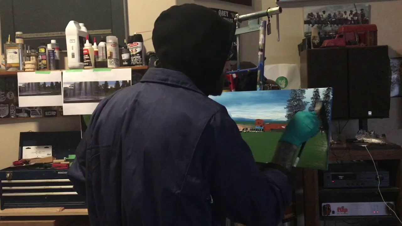 Timelapse Video of Painting Galt Gardens