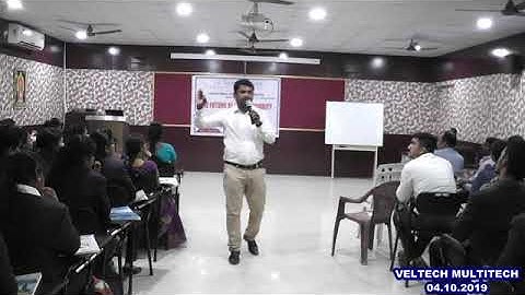 VELTECH MULTITECH DEPT OF IT & CSE GUEST LECTURE - 04.10.2019