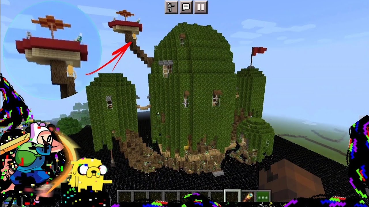 Pibby Glitch the attack of Apocalypse in Adventure Time || Minecraft PE ...