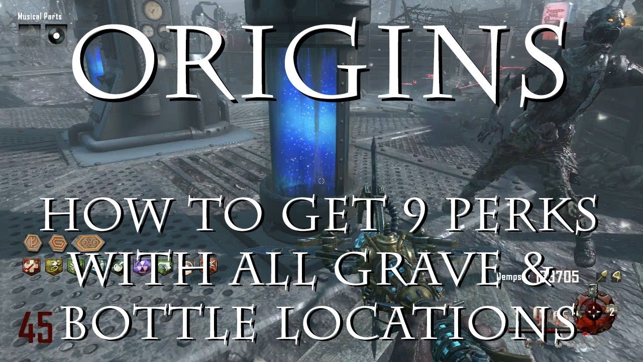 Origins BO2 Get 9 Perks All 16 Grave and Empty Perk Bottle
