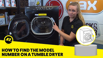 How to Find The Model Number on a Tumble Dryer