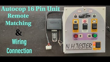 Autocop Remote Matching & 16 Pin wiring Connection 9992832181, 9728666213