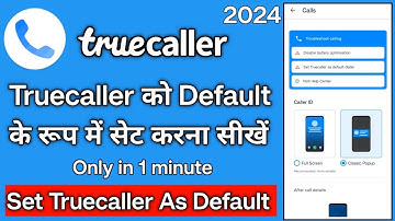 Truecaller ko default dialer kaise set kare | How to set truecaller as default dialer |