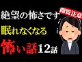【怖い話総集編11】苦手な方は見ないで!絶望的な恐怖を振りまく怖い話12話【閲覧注意】【作業用】【睡眠用】
