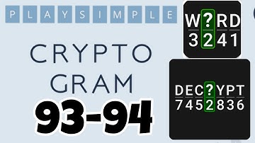 PlaySimple CRYPTOGRAM level 93 94