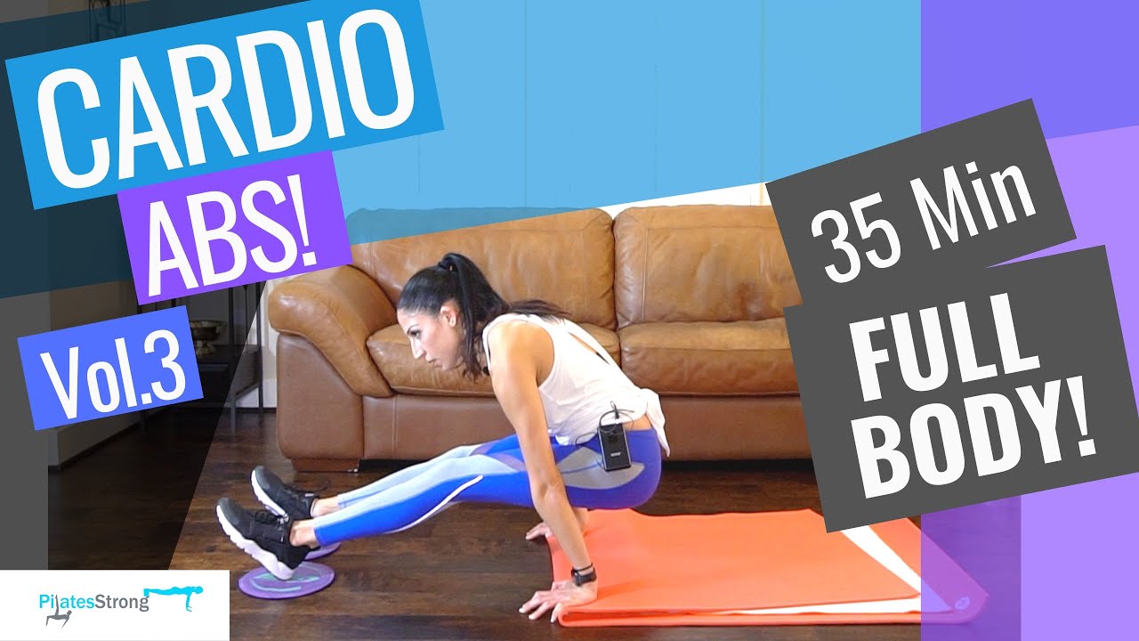 No Equipment Cardio Abs Workout #3! SWEATY CARDIO & ABS Workout Pilates Strong fitness videos online