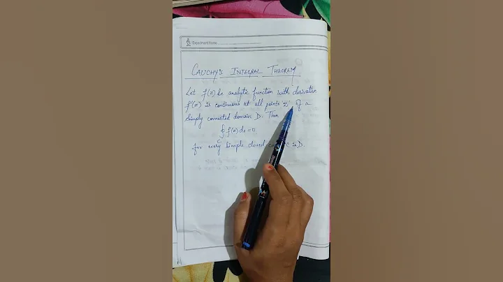 Cauchy's Integral Theorem ll Cauchy -Goursat Theorem ll For Simply Connected Domain Complex Analysis