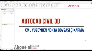 AutoCAD Civil 3D’de Yüzey (XML) Verisinden Nokta Çıkarma ve Dışa Aktarma #autocadcivil3d #xml #nokta