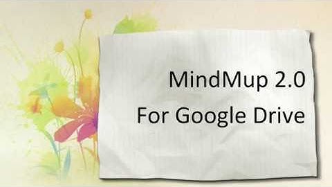MindMup 2.0 For Google Drive Tutorial [CC]