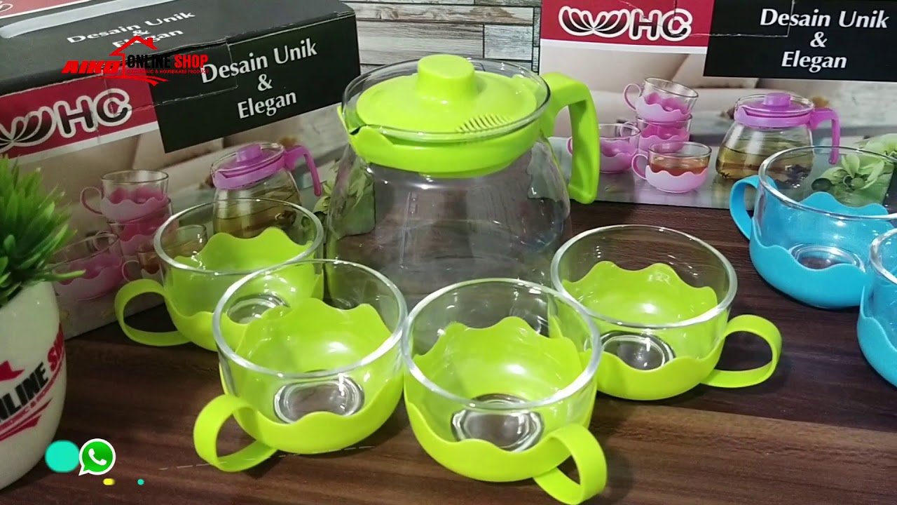 TEKO AIR MINUM TEMPAT TEH TEAPOT TEA  POT  CERET KACA  