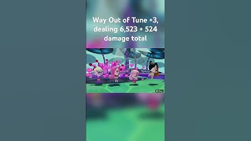 Way Out of Tune +3, dealing 6,523 + 524 damage total | Miitopia (Nintendo Switch) #Shorts #Miitopia