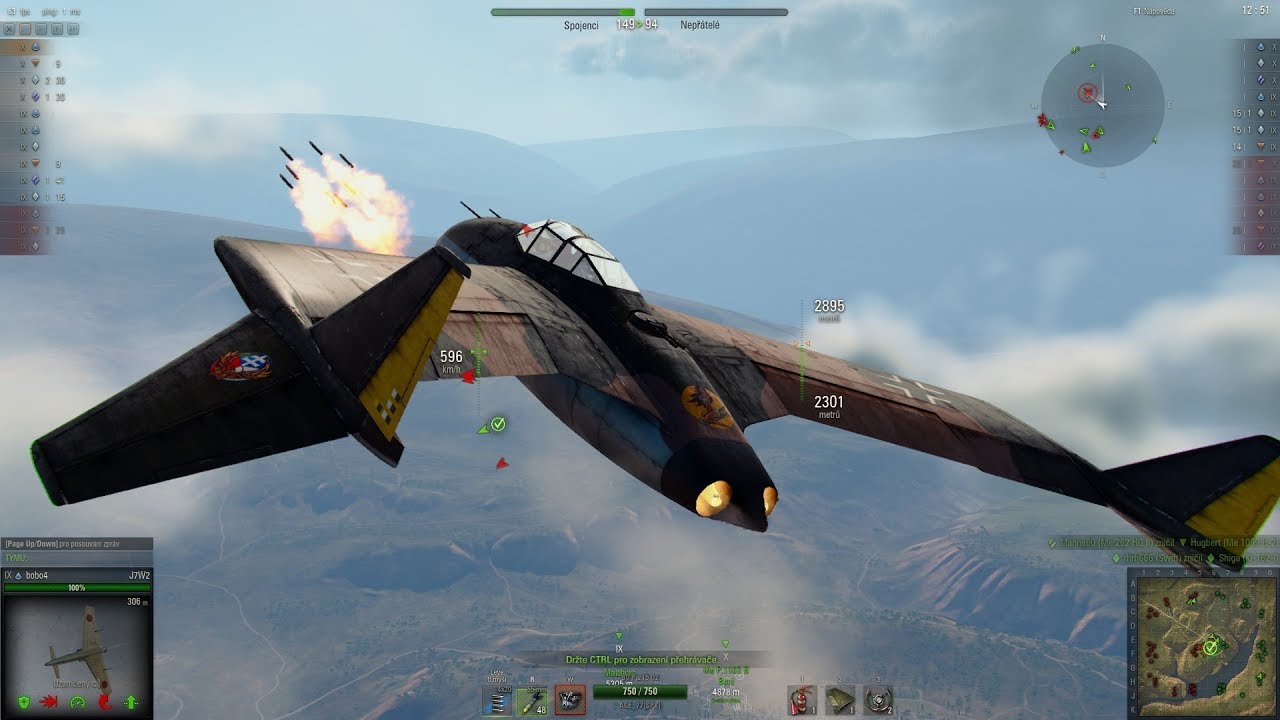 World Of Warplanes - Blohm und Voss P.215.02 - ACE & Zvonarev Medals.