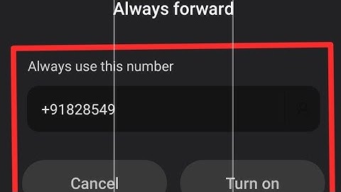 call forwarding in redmi phone setting