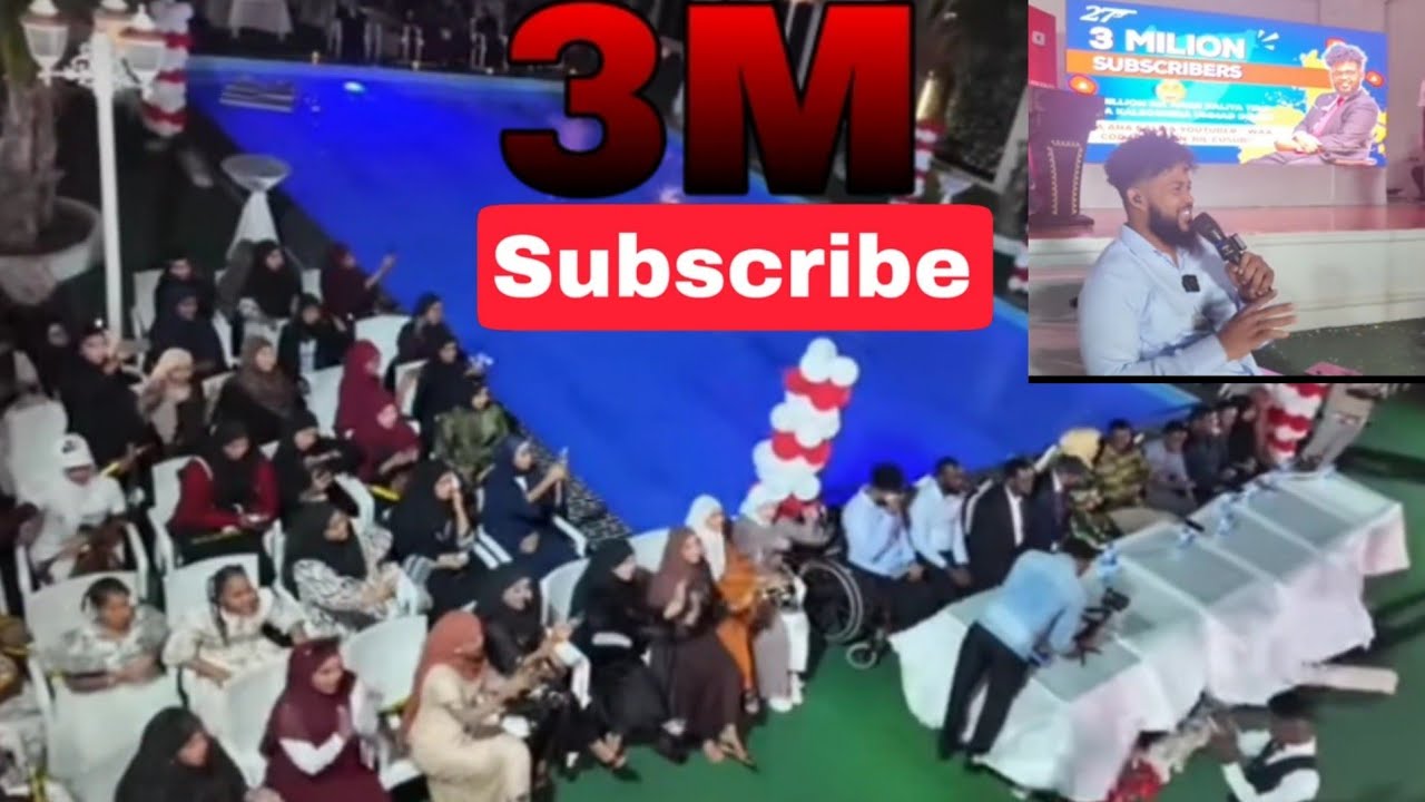 Xafladii 3m  oo muqdisho kadhacdey Asadfarxad dartee la ilmeyey Hambaliyo 3m subscribe Asad hagio 😱😍