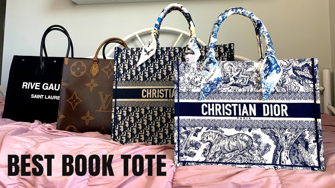 dior book tote sizes