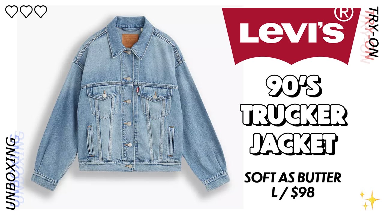 Levi's 90s Trucker Jacket | Unboxing & Try-On - YouTube