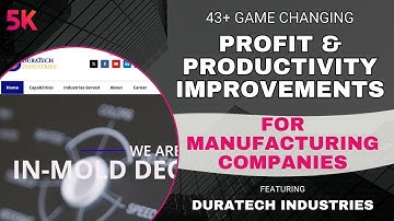 AI Strategies to Boost Profit & Productivity for Manufacturing Companies | Ft. Duratech Industries
