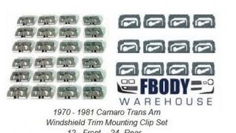 1976 Trans Am Basket Case (194) More on Window Trim Clips (Plastic or Metal)