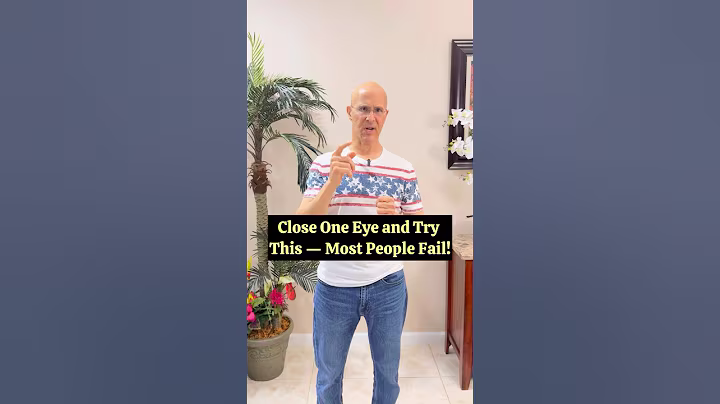 한쪽 눈을 감고 이 방법을 시도해 보세요. 대부분 실패합니다! #drmandell #건강 #치유 #뇌