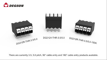 NEW! PCB spring terminal block:DG212 series!Fast connect! Fast install!