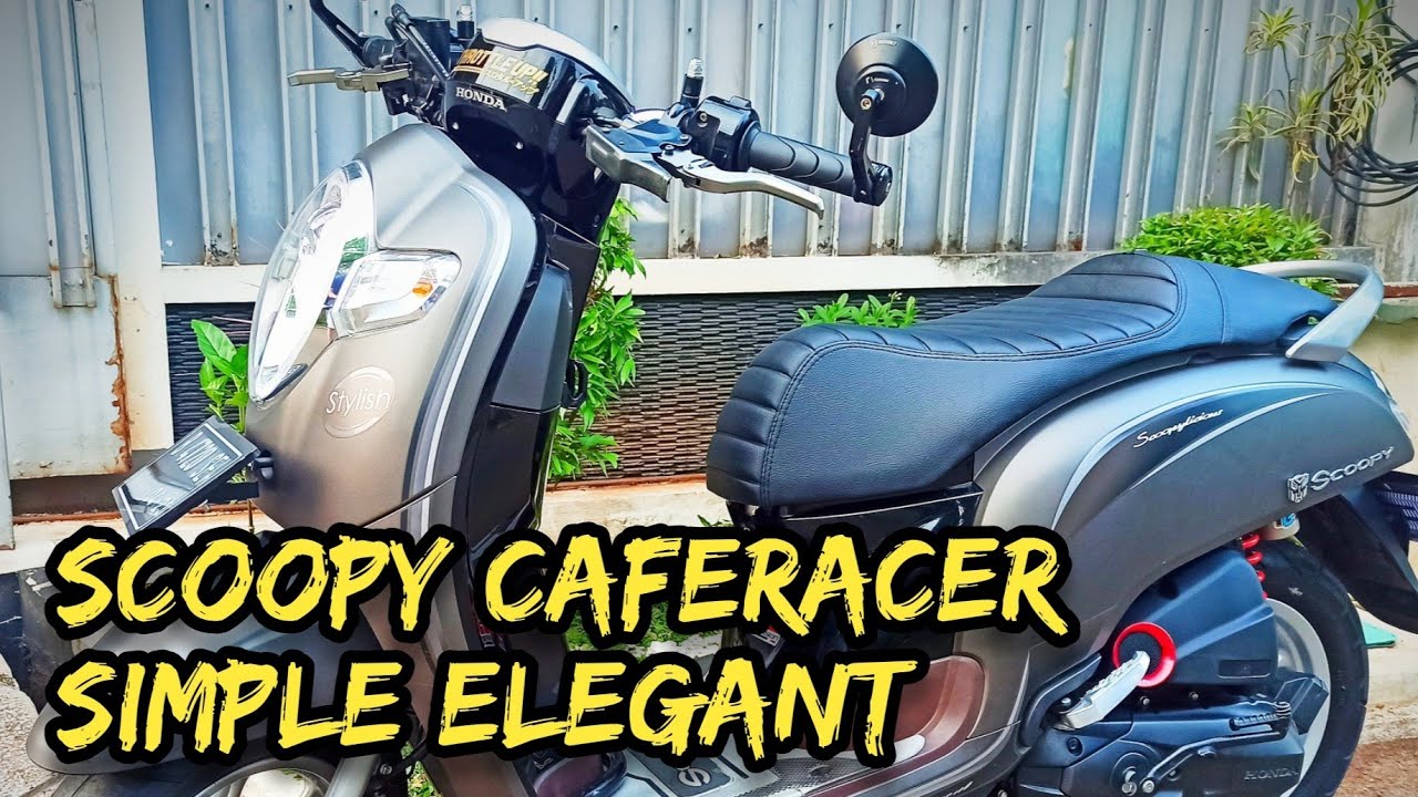 AKHIRNYA MODIFIKASI JOK CAFE RACER SCOOPY FI ESP YouTube