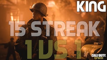 1v1 KING - 15 Win Steak (Call of duty ww2) Headquarters 1v1s