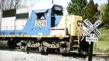 Ex- Seaboard SD-50 Engine 8621 Leading CSX Train