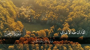 سورة الرحمن بإحساس حزين لايوصف بصوت القارئ طه الأغبري