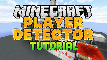 Minecraft Player Detector / Player Sensor Tutorial - Vanilla Minecraft Survival Friendly!
