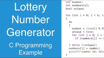 Loterijnummergenerator | C-programmeervoorbeeld