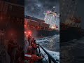 Cargo Ship 🌊⚡ Terrifying Ocean Disaster at Night #shorts