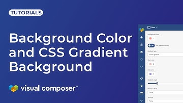 How to Change Background Color and Add Gradient Background in Visual Composer