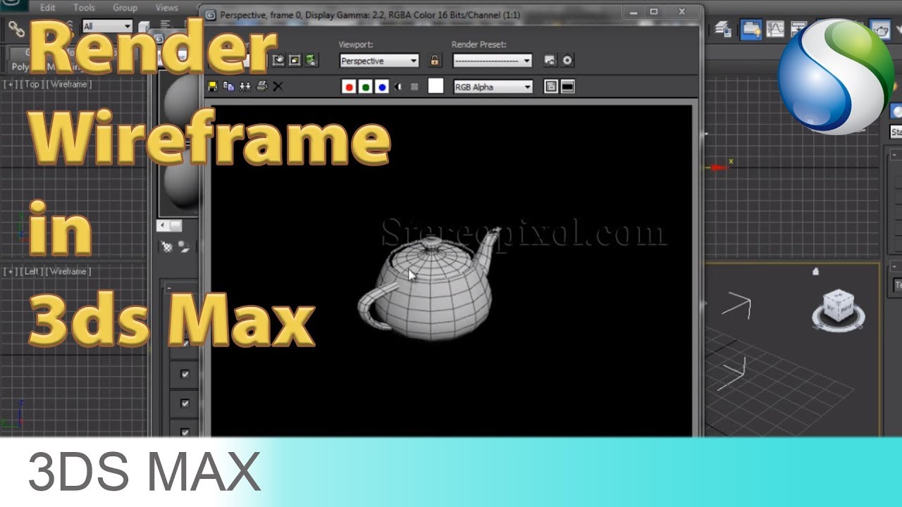 Bær sponsoreret Fern How to render Wireframe in Autodesk 3Ds Max - YouTube