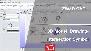 ZW3D คู่มือ สอนการใช้งาน Drawing - Dimension - Intersection Symbol