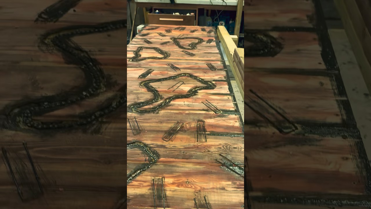 DIY doors – painting in progress #Doors #Saw #Chainsaw #Halloween #Massacre #Gory 